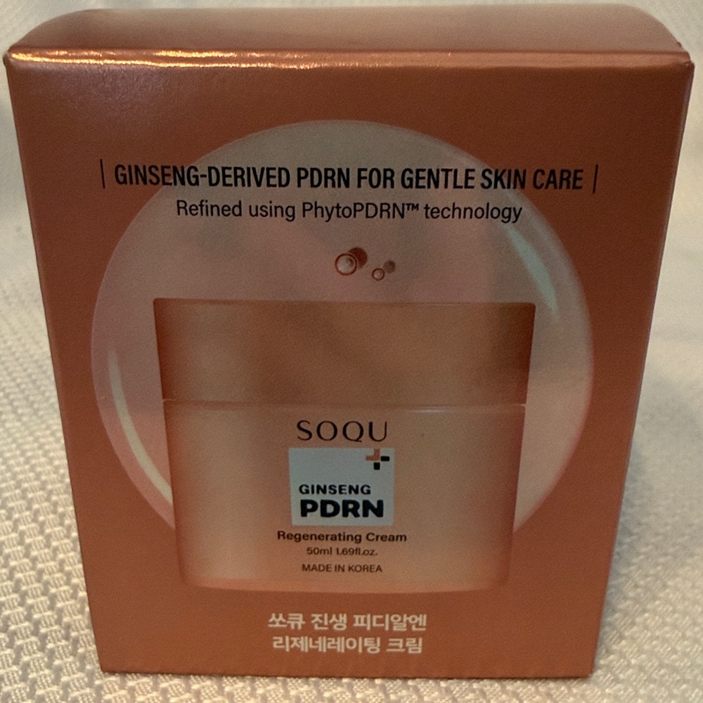 SOQU Ginseng PDRN Regenerating Cream 50ml Korean Skincare Niacinamide Adenosine